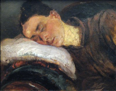 Sleeping Woman by Adolph Menzel